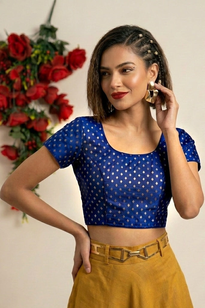 Blue Diva Francy Silk Blouse