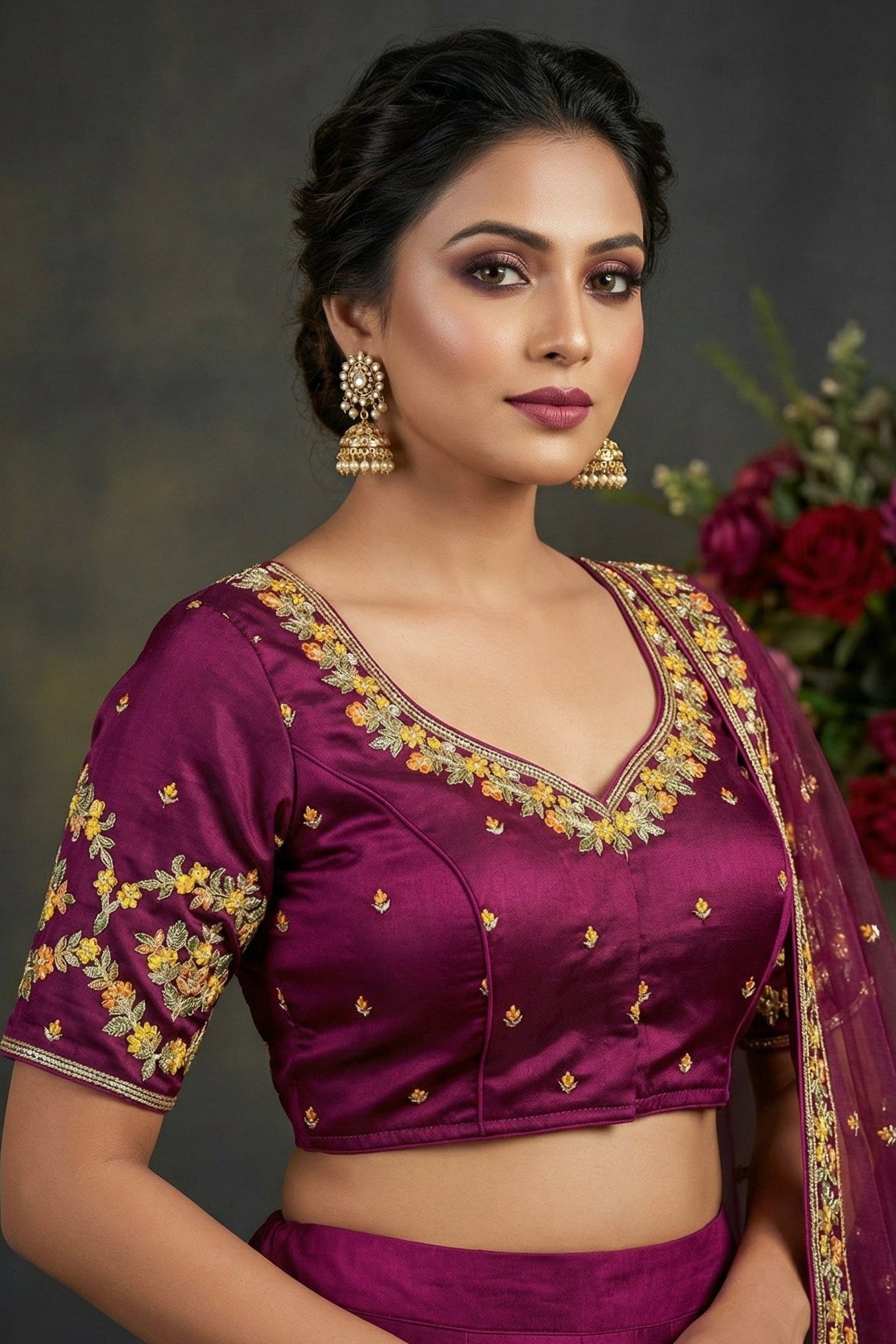 Monalisa (Vichitra Silk Blouse)