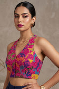 Queen Pink Kantha Stitch Blouse