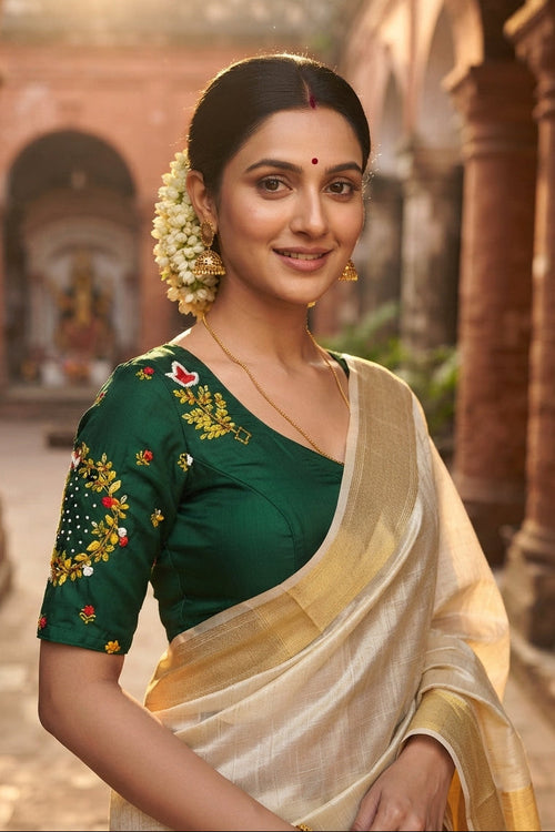 A Bloom To Remember Handwork Blouse