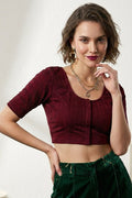 Smooth Fit-Stretchable Knitted Blouse