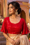 Unfold Your Wings - Designer  Blouse