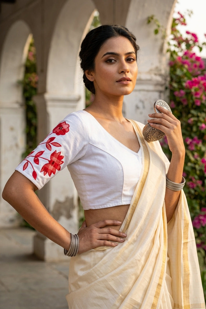 Appealing Applique -Designer Blouse
