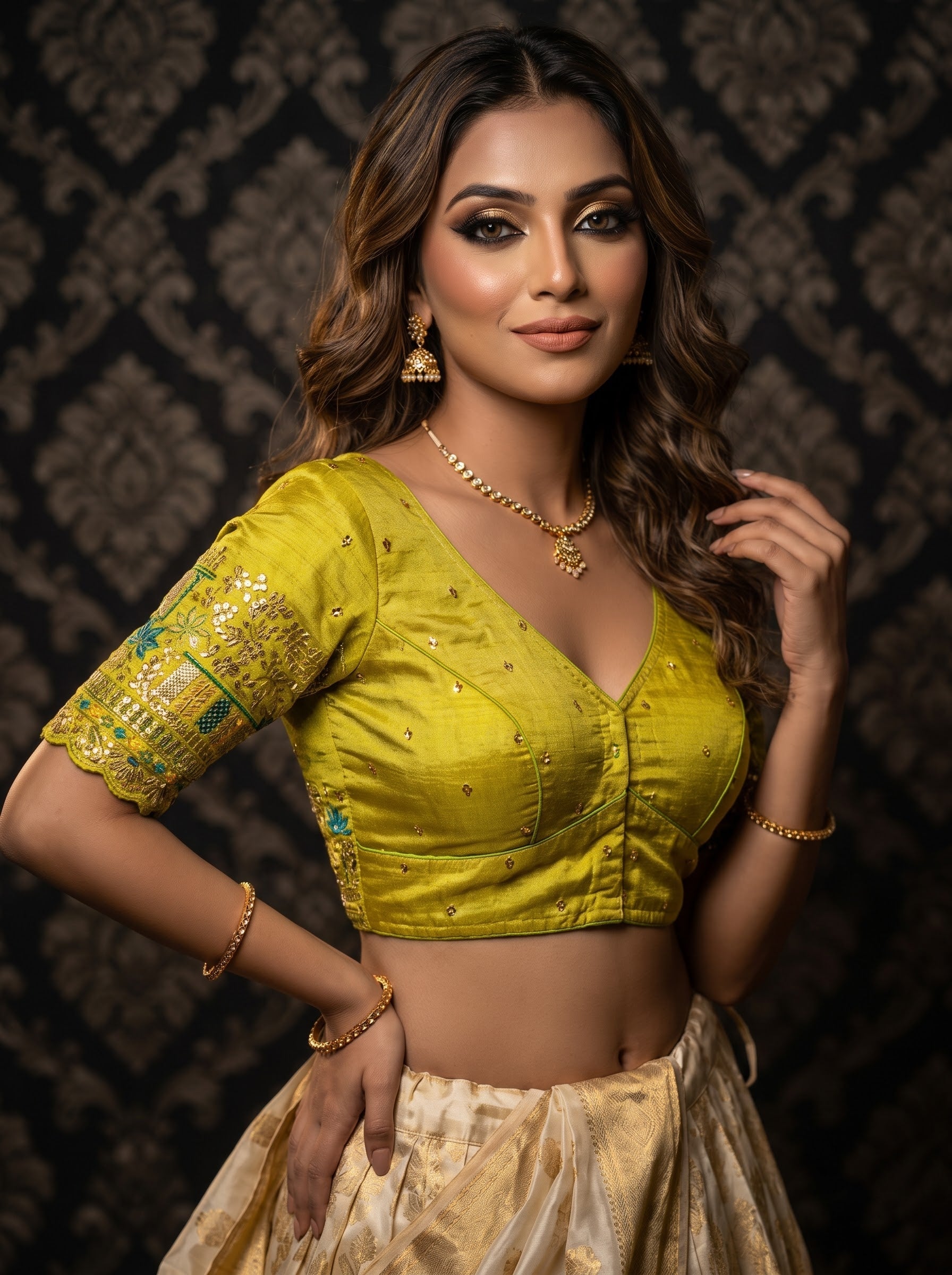 Beyond the Galaxy – Pitai Zari Designer Blouse