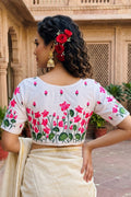 Lotus Majesty Vichitra Silk Blouse