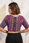Sunflower Reverie-Multicolor Handwork Blouse