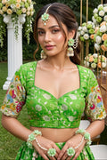 Language of Flowers – Designer Tissue Jacquard Blouse