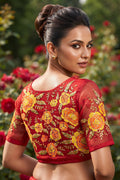 Threads of Flowers -Designer Blouse