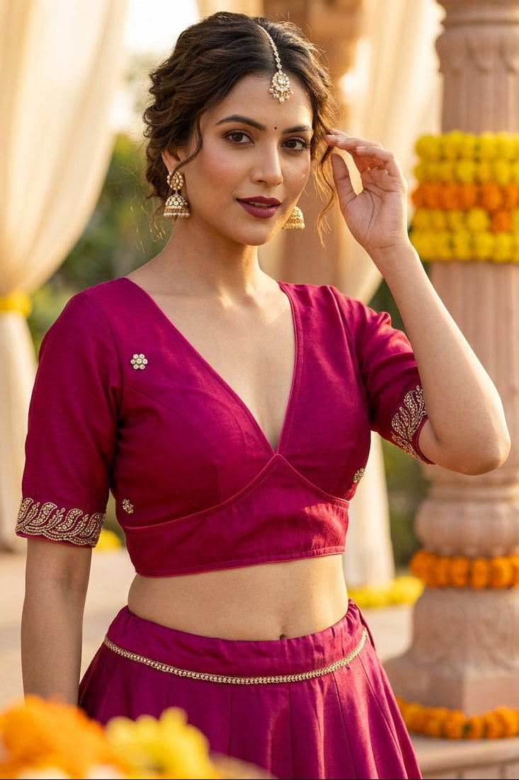 Mysterious Beauty -Fendy Silk Blouse
