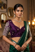 Rani Core-Fendy Silk Blouse(Purple)