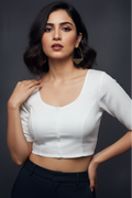 Single And Solid Color Fancy Designer Blouse