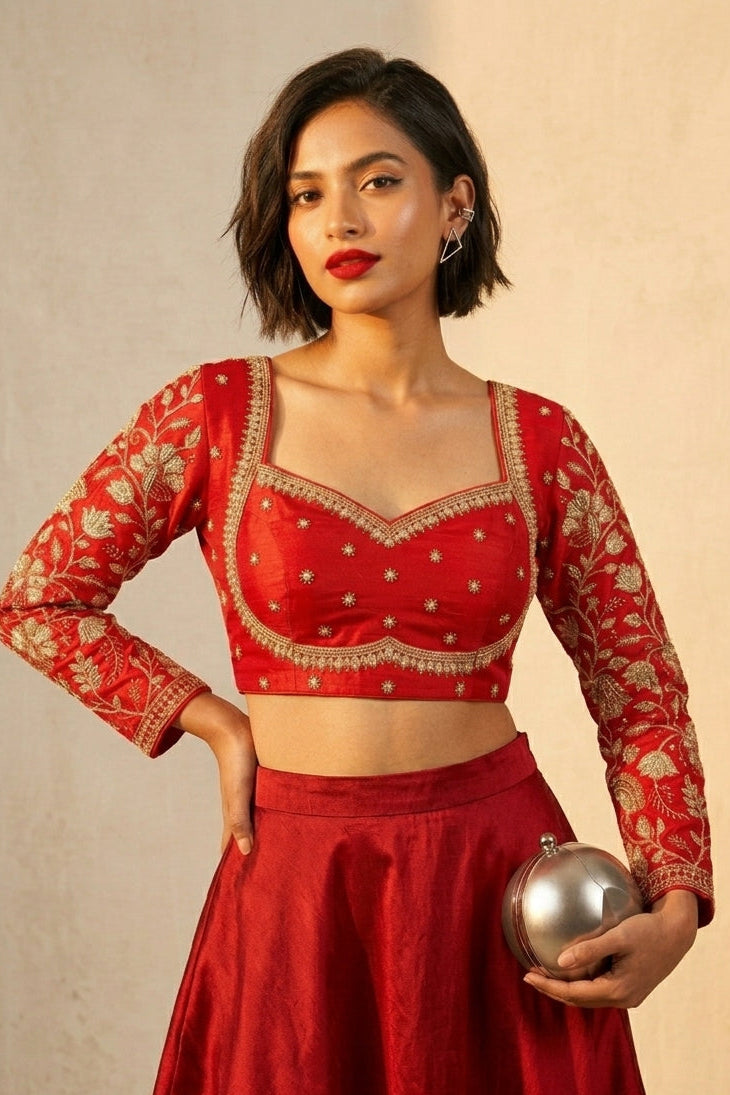 Queen Drapes Francy Slik Blouse