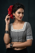 Retro Romance (Designer Cotton Blouse)