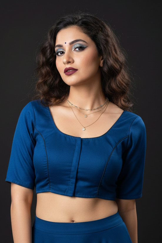 Single And Solid Color Fancy Designer Blouse