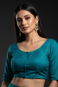 Single And Solid Color Fancy Designer Blouse