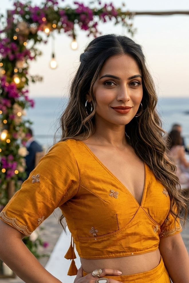 Way to Say  V-Neck Blouse