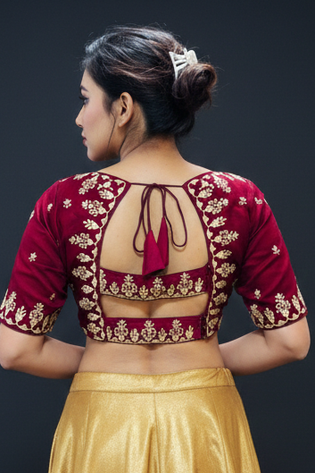 The Blouse Edit - Vichitra Silk Blouse