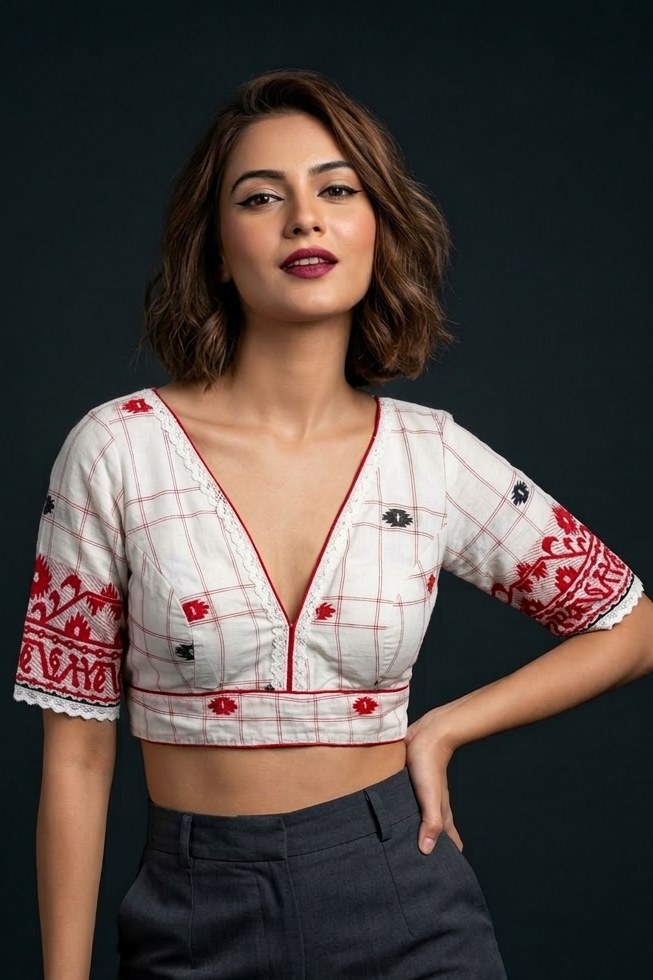 Tradition with Style Jamdani Designer Cotton Blouse
