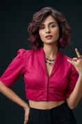 The Mashuqa Edit-Cotton Blouse
