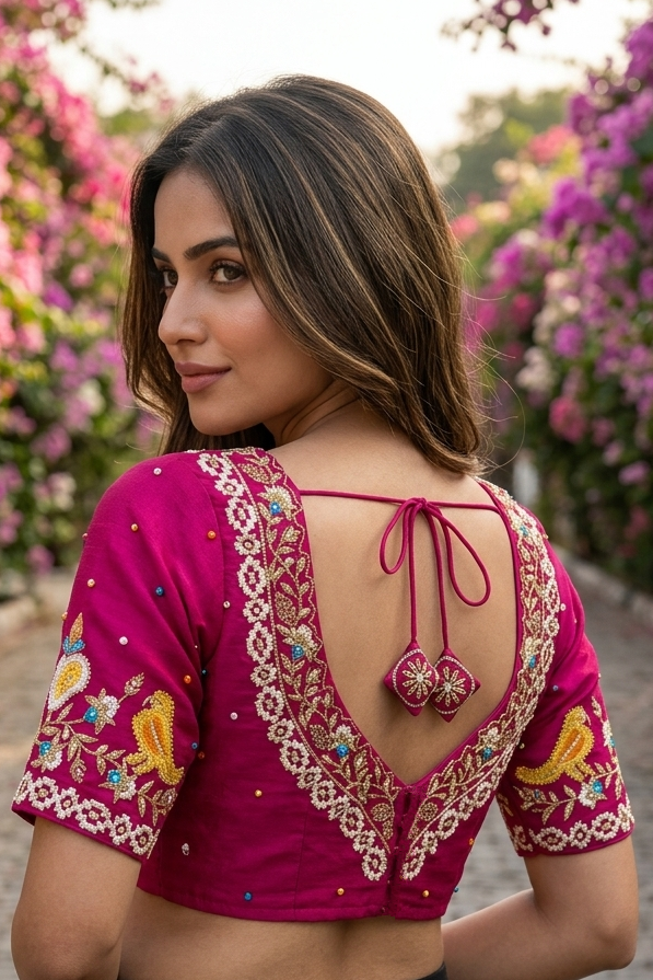 Already Famous-(Vichitra Silk Blouse)