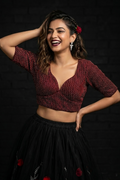 Let The party Begin-Designer Fendy Silk Blouse