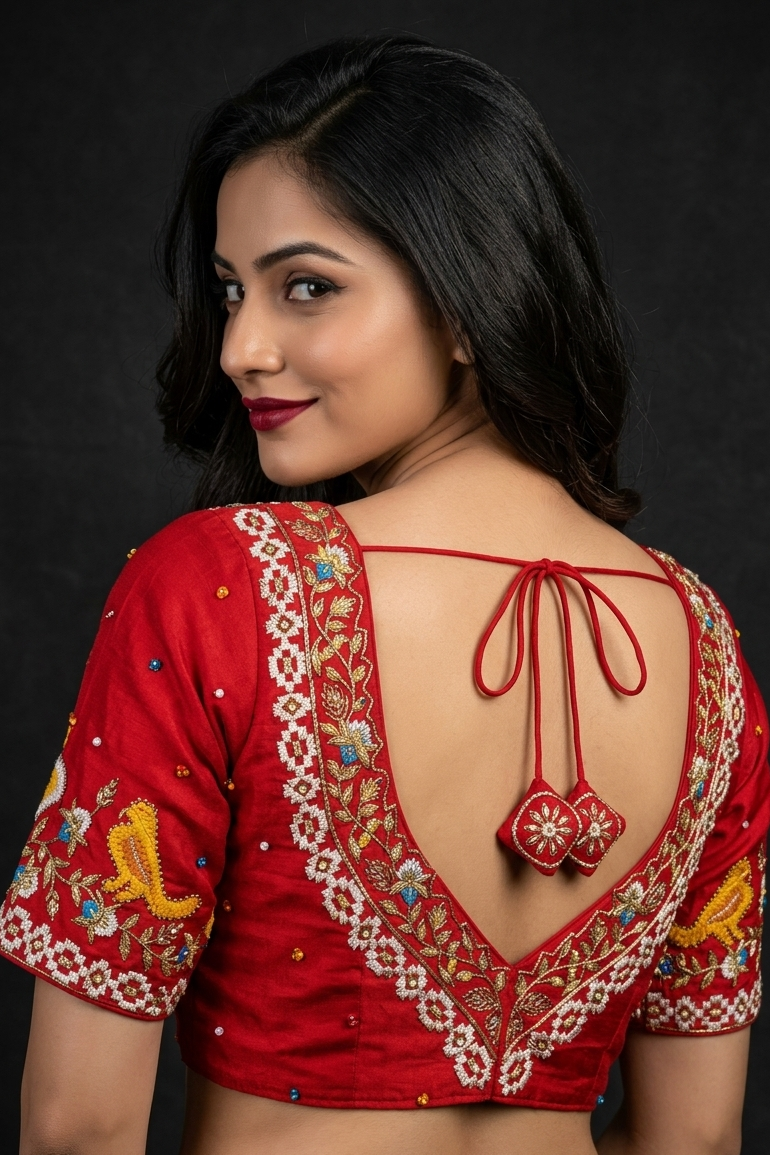 Already Famous-(Vichitra Silk Blouse)