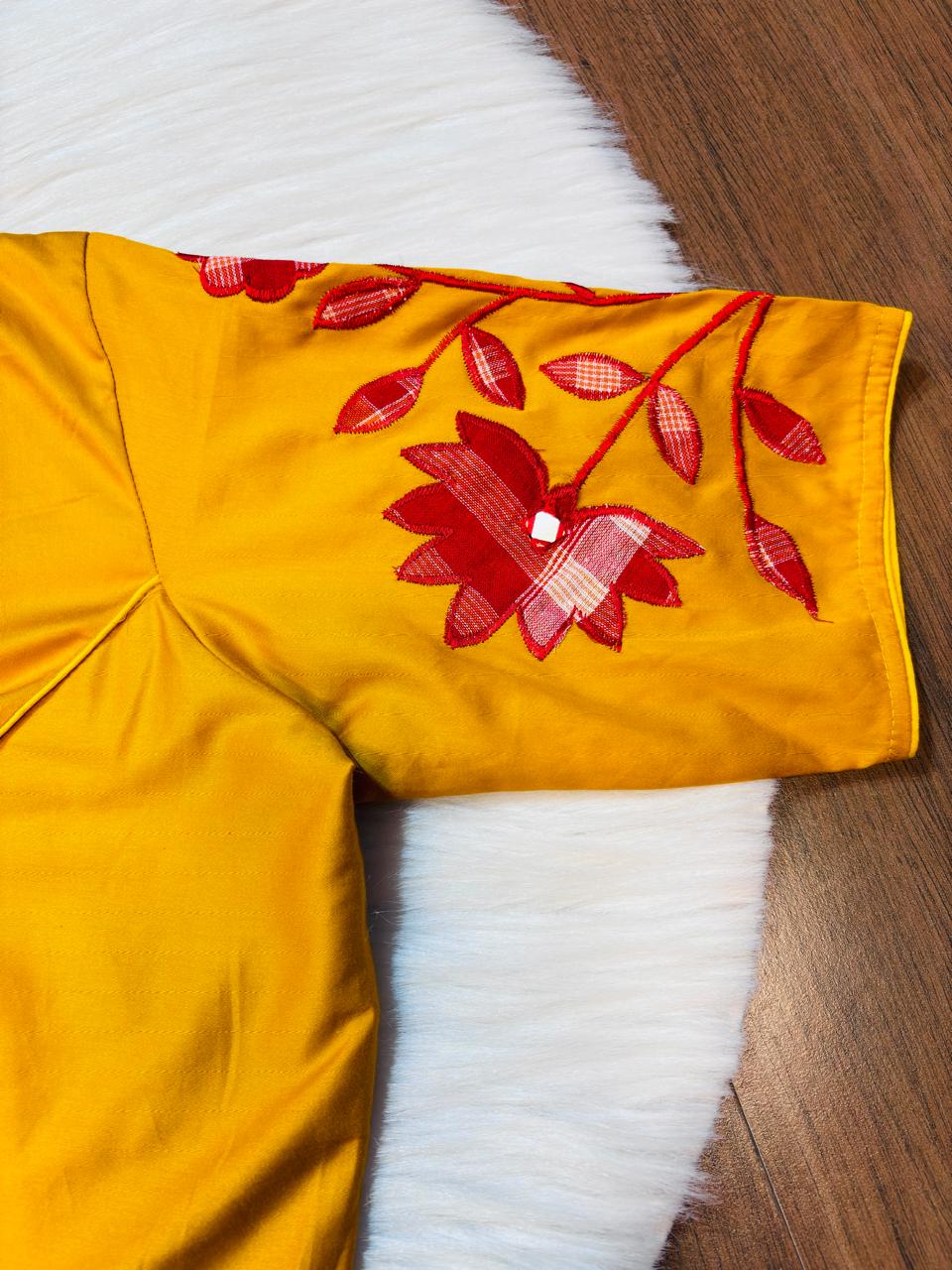 Appealing Applique Designer Blouse