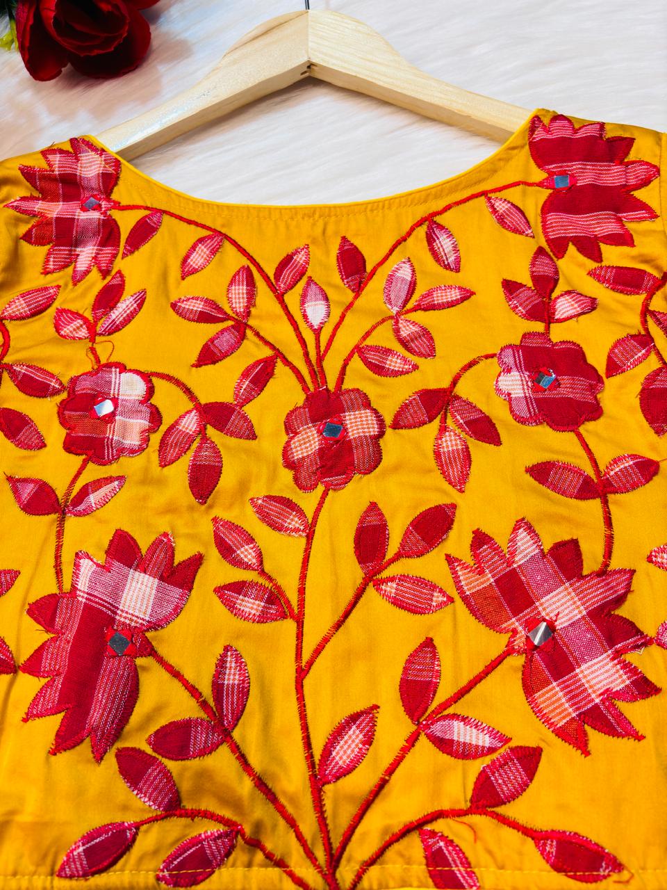 Appealing Applique Designer Blouse