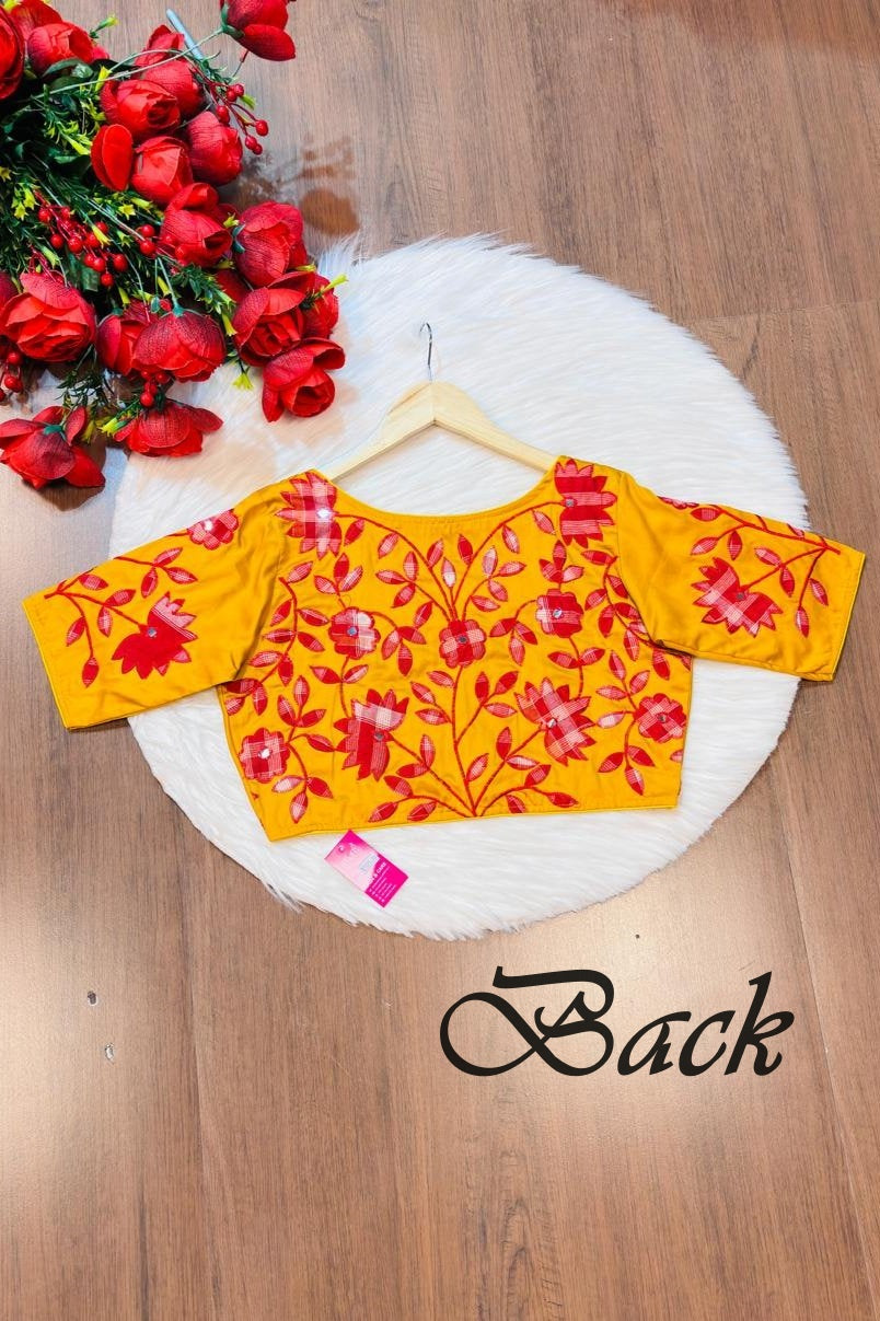 Appealing Applique Designer Blouse
