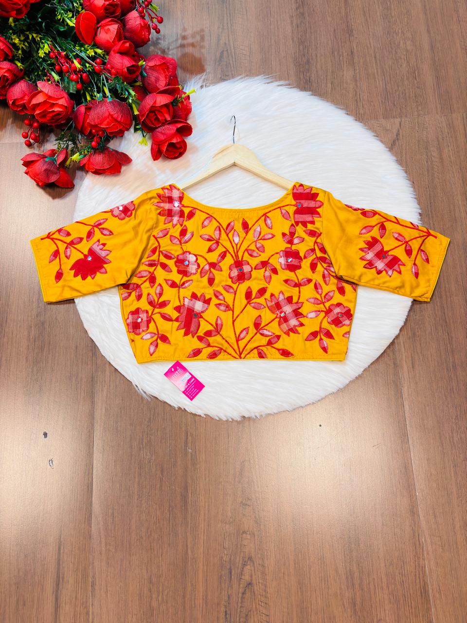 Appealing Applique Designer Blouse