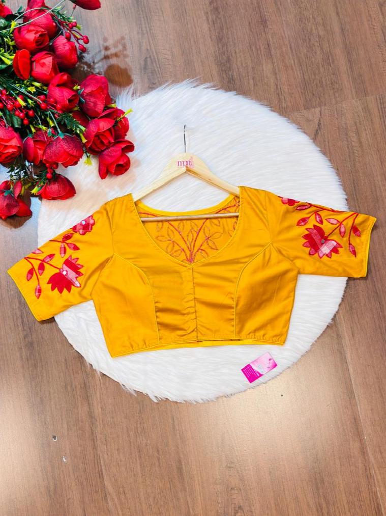 Appealing Applique Designer Blouse