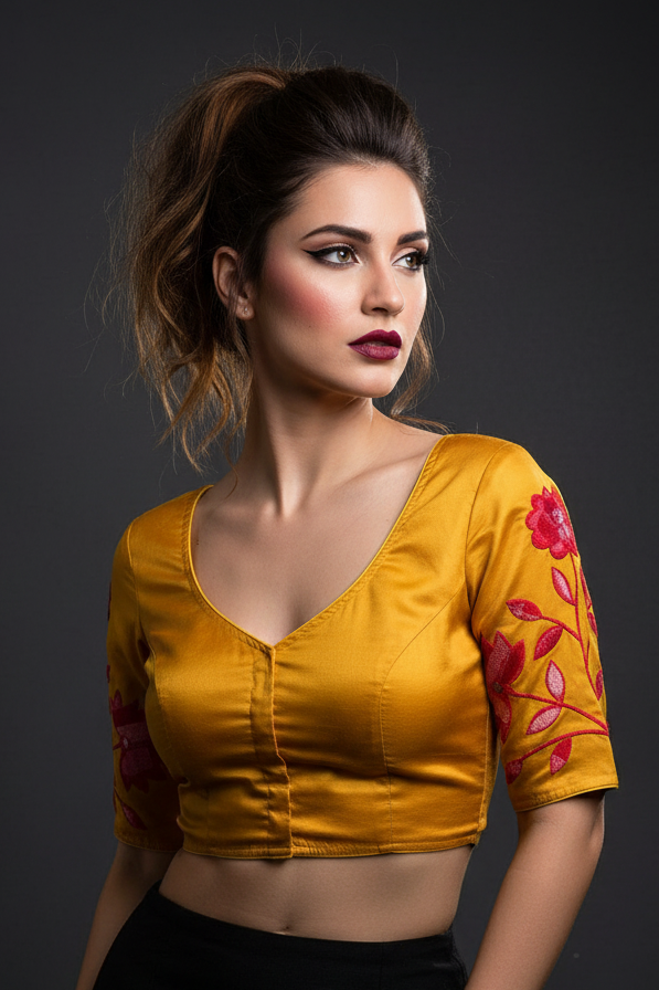Appealing Applique Designer Blouse