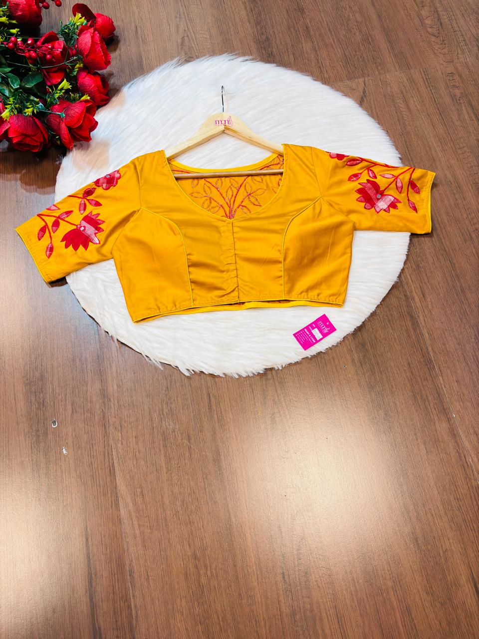 Appealing Applique Designer Blouse