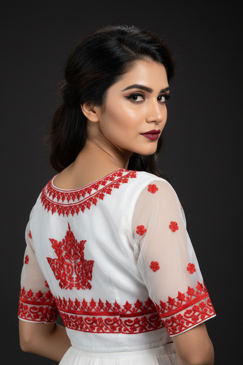 Adorable Organza Designer Blouse