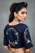 Blue Beauty Designer Cotton Blouse