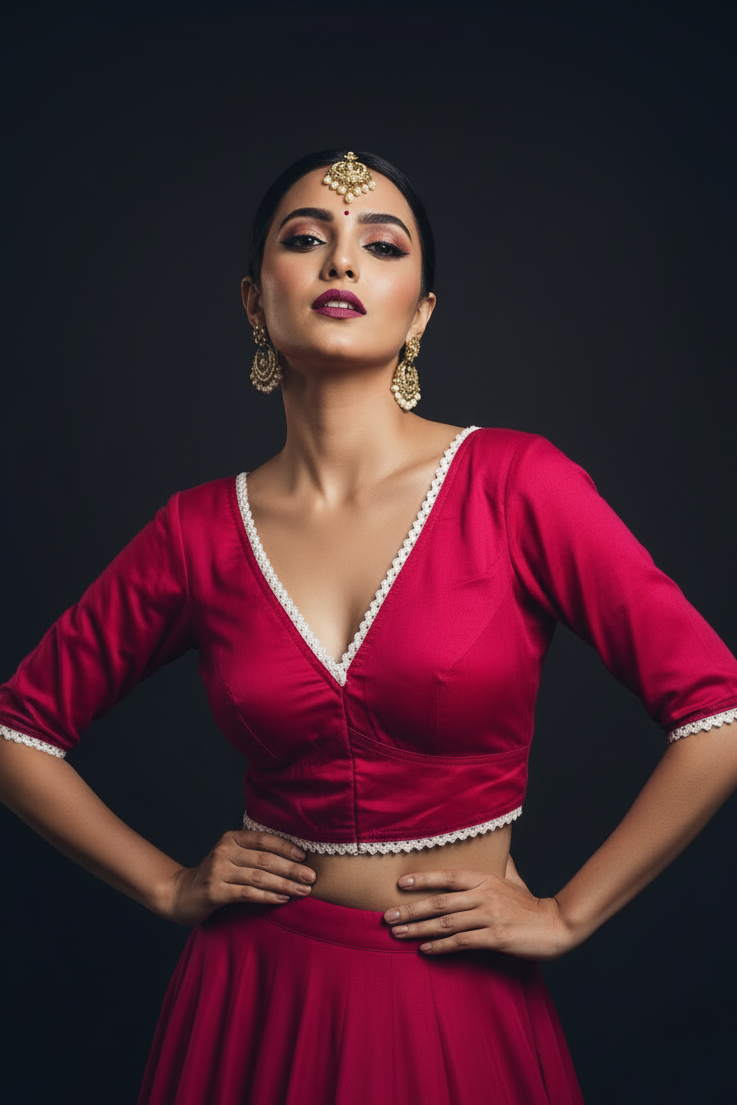 Flames Dance Designer Cotton Blouse
