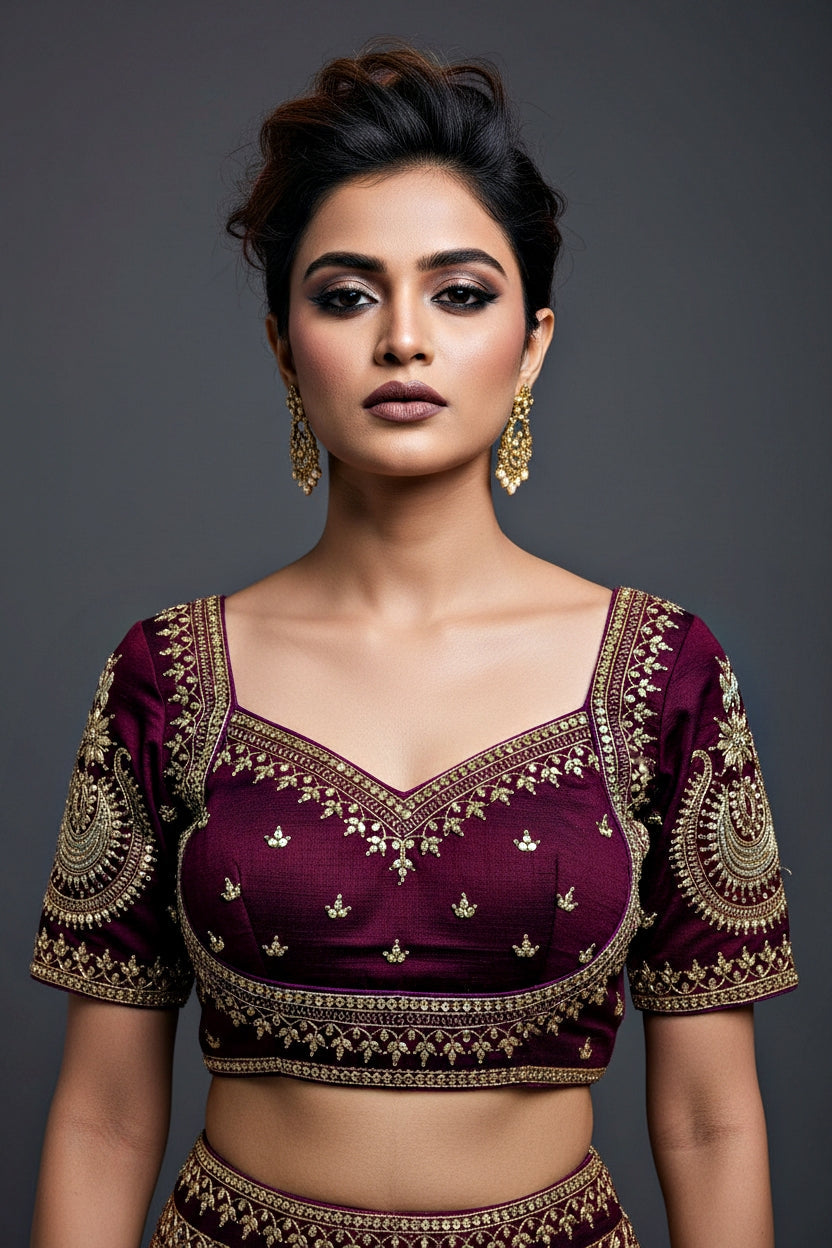 Madhuri Vichitra Silk Blouse