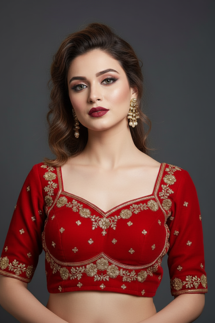 Jhalak-Zari Embroidered Blouse