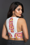 Ethereal White Beauty Designer Cotton Blouse
