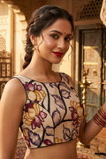 Fleur Essence kalamkari-Designer Blouse