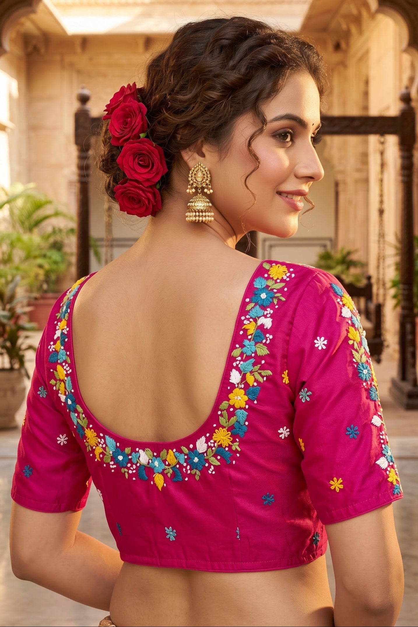 Forever Enchanted – Handstitched Designer Blouse