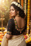 Blooming Scarlet Handwork Blouse