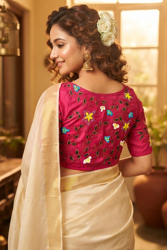 Wildflower Charm Handwork Blouse