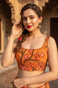 Artisan Aura kalamkari-Designer Blouse