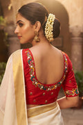 Kumkum Blossom Handwork Blouse