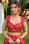 Language of Flowers – Designer Tissue Jacquard Blouse