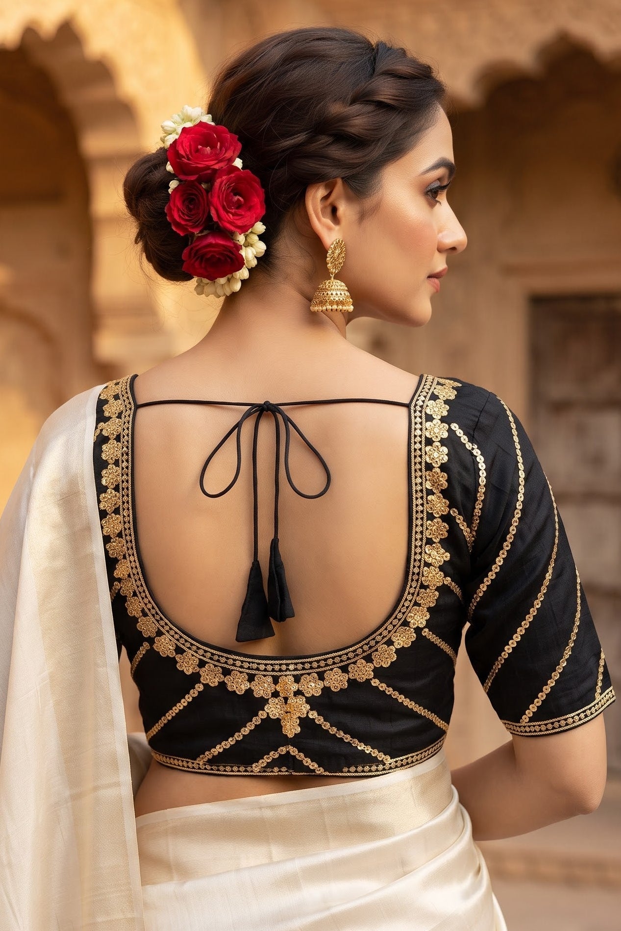 Elegance Becomes Art Vichitra Silk Blouse