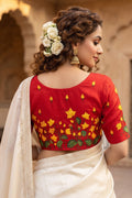 Lotus Majesty Vichitra Silk Blouse