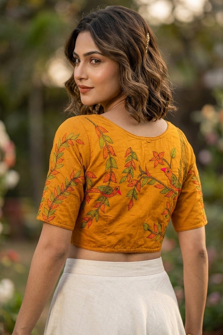 Whispering Stitches Handwork Blouse