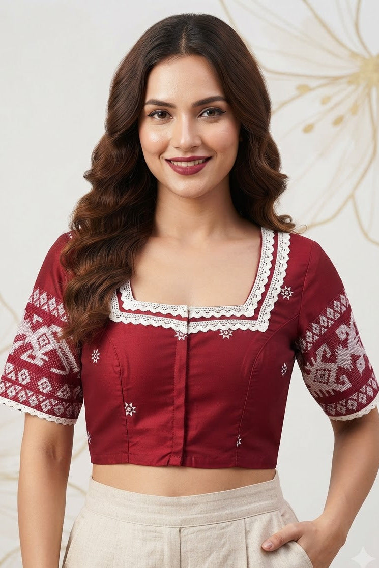 Kusum Veena Jamdani Designer Blouse